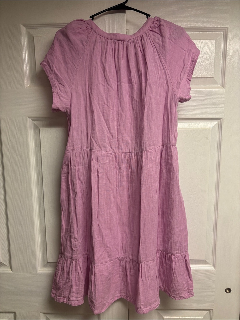 Pact Women’s 100% Organic Cotton Pink Short Sleeve Dress Size Medium - Picture 4 of 6